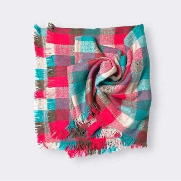 SHIRALEAH large plaid scarf - Picture 2 of 8